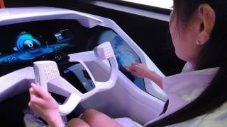 Mitsubishi Thinks Curved Rear Projection Dashboards Are Just a Decade Away